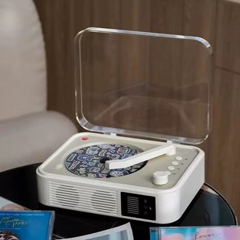 Cross-Border Hot-Selling Retro Cd Player Portable Large-Capacity Charging Star Album Disc Player Two-Way Bluetooth