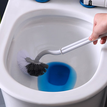 Japanese Wall-mounted Type S-type Toilet Brush Toilet No Dead Angle Cleaning Toilet Cleaning Brush Household Toilet Brush Soft Hair