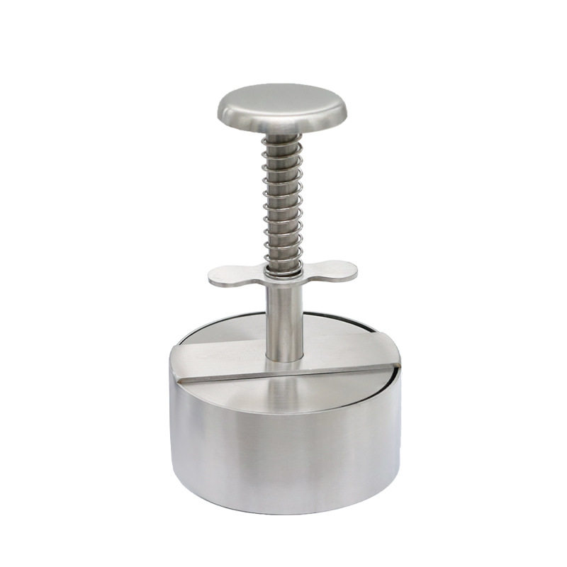 Stainless steel press type all-steel press hamburger patty mold household meat press molding beef patty gadgets