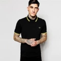 Black double yellow collar