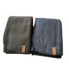 Bsci Export Factory Grs Supermarket Cross-Border Pure Color Double-Sided Velvet Blanket Hemp Gray Blanket Gift Blanket Aviation Blanket