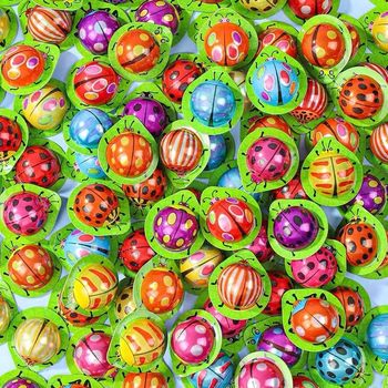 As You Wish 3D Insect-Shaped Seven-Star Ladybug Chocolate Bean Crispy Milky Chocolate Balls (Cocoa Butter Substitute)