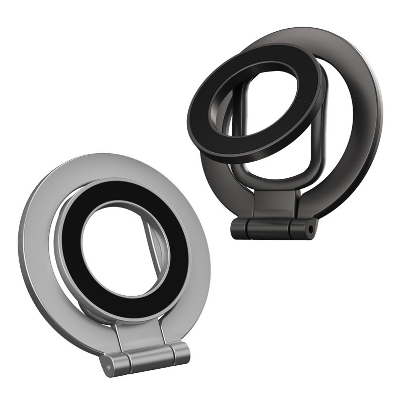 新款双面磁吸magsafe手机支架 多功能指环扣 桌面支架 全金属支架