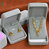 Rounded flannel jewelry box ring packaging box bracelet necklace earring pendant bracelet jewelry jewelry box wholesale