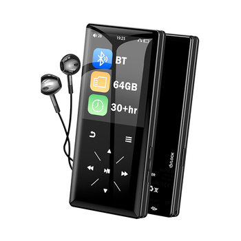 2025 new HiFi lossless MP3 touch screen with external plug-in card supports Bluetooth FM video playback novel reading