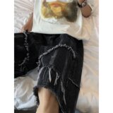 Модные брендовые джинсовые шорты ruffian beautiful tie-dye raw, мужские шорты high street cec, прямые свободные повседневные брюки bf с широкими штанинами, пятиточечные бриджи