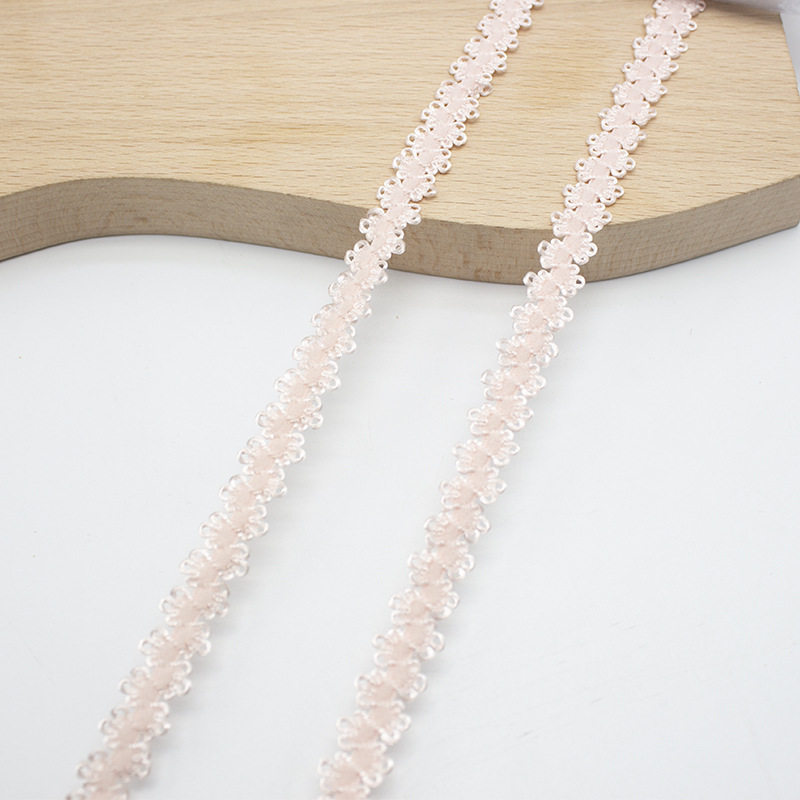 In-Stock 11 Colors 1.0cm Double-Sided Crown Elastic Band with Hook Edge Machine Elastic DIY Pet Accessories Clothing Decoration Accessories