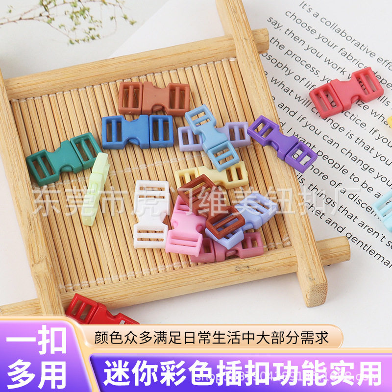 Manufacturer's Ready Stock Wholesale Baby Clothes Accessories Adjustable Plastic Buckle Mother-In-Law Buckle Suspender Buckle Cute Small Buckle
