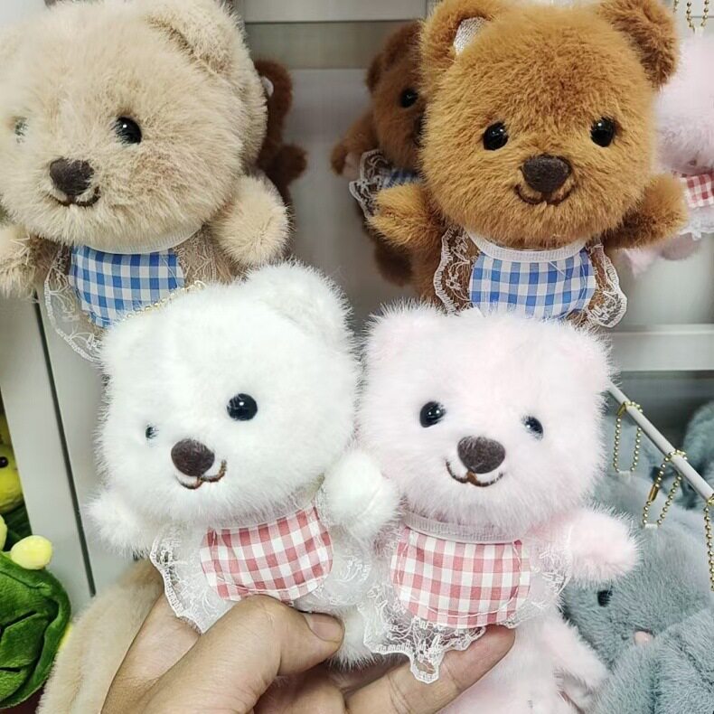 批发抓机娃娃公仔玩偶兔子毛绒玩具小挂件小熊婚庆娃娃抛洒小礼品