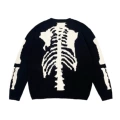 Black bone sweater