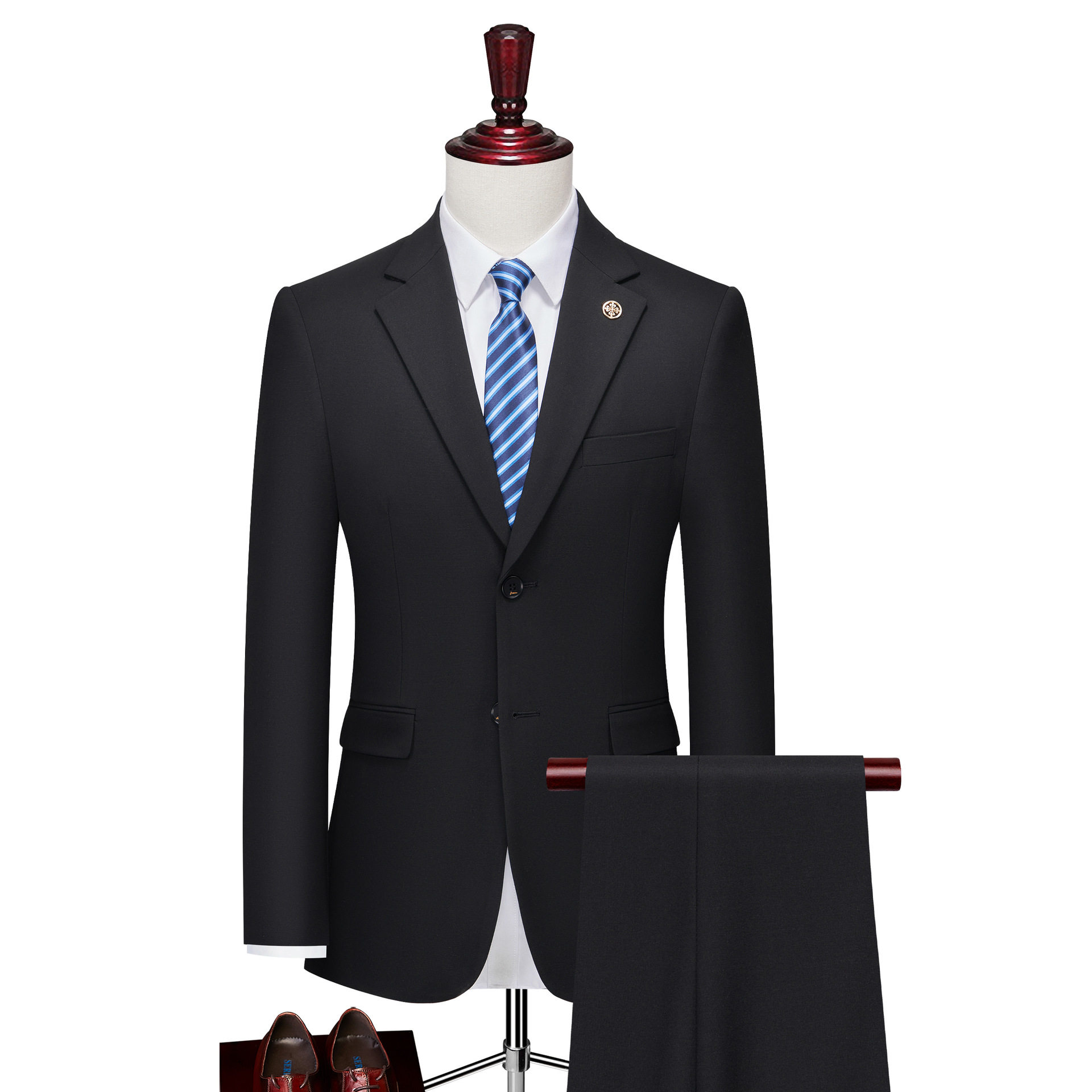 西服男套装新郎结婚西装修身正装高端商务英伦风春三件套婚礼绅士