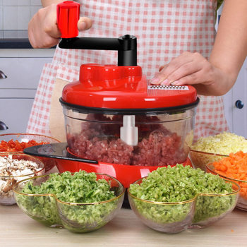 Vegetable cutting artifact meat grinder household kitchen supplies manual cooking machine minced meat hand mixer dumpling stuffing