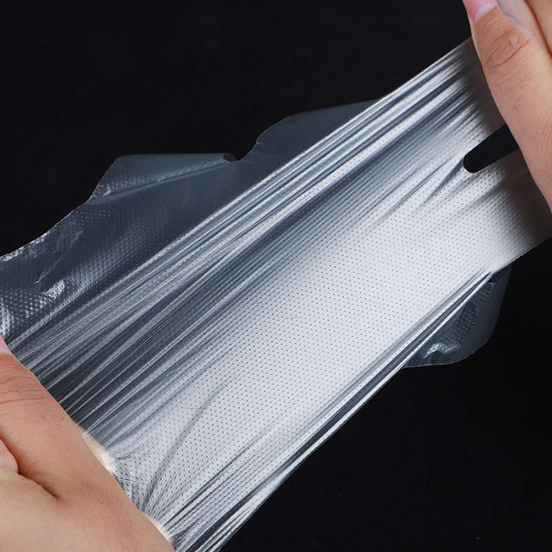 Children's thickened disposable gloves student catering food grade PE material Children's Painting plastic transparent gloves