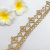 New Gold Thread Lace, Gold and Silver Thread, Single-Sided Wearable Webbing, Clothing Accessories, Skirt, Lolita Hat, Intimates Accessories