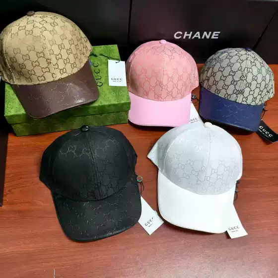 New Style Leather Hard Brim Hat with Three Labels, Complete Set, Cross-Border European and American Fashion, Casual Versatile, Complete Set, Wholesale in Stock