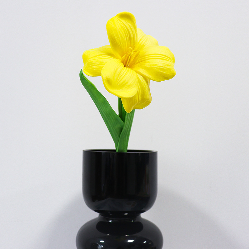 佰顺郁金香仿真花婚礼假花花束拍摄道具家居客厅装饰PU仿真花批发