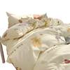 Class a Cartoon Washed Cotton Super Soft Bed Four-Piece Set Ins Cute Student Dormitory Three-Piece Set Bed Bed Sheets Quilt Cover Bed Bed Sheets