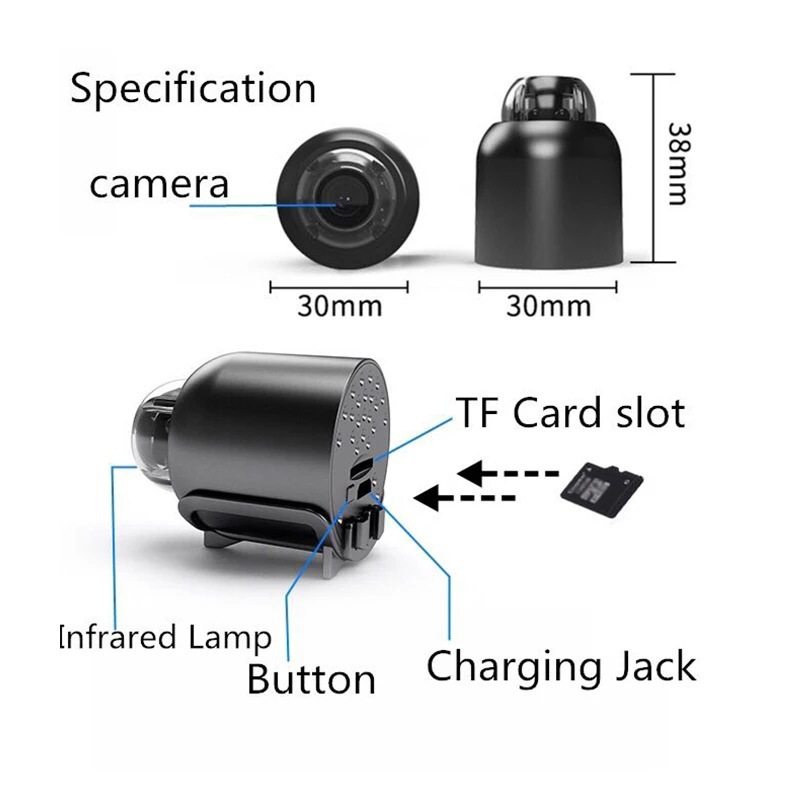 X5 Camera HD Wireless WIFI Camera Cross-border for Night Vision Camera Home X5 Camera