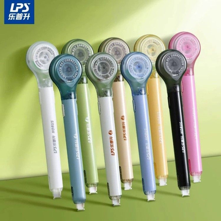 2025 New High-Value Lepusheng Pen-Style Correction Tape for Students, Large Capacity Correction, Silent, Replaceable Core