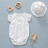 Baby One-piece Clothes Summer Thin Newborn Princess Cheongsam Ha-style Foreign-style Baby Girl Cute Super Cute Bag Fart Clothes