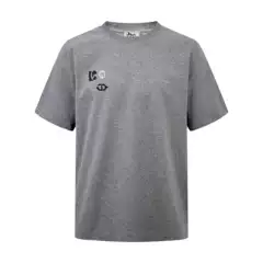 2026 Ma's Correct Version Spring/Summer Series Cotton Short Sleeve Round Neck Letter Print Eucalyptus Green Gray White Unisex