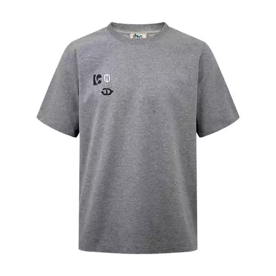 2026 Ma's Correct Version Spring/Summer Series Cotton Short Sleeve Round Neck Letter Print Eucalyptus Green Gray White Unisex