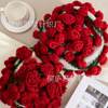 Ready-Made Factory Direct Sales into a Bouquet of Flowers! Rose Bouquet Blanket Finished Nap Flower Blanket Decorative Blanket