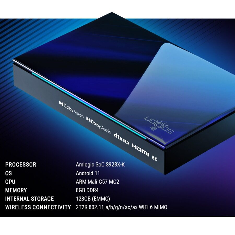 Ugoos Sk1 Amlogic S928X-K Android 11 Network Set-Top Box 8g 128g