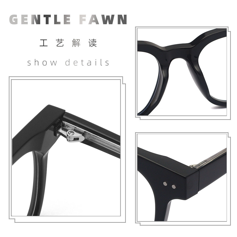 K9104 manufacturer's new box can be equipped with myopia frame women's fashion TR plate foot anti-blue light plain frame