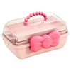 Children's Jewelry Box Bow Storage Box Household Hair Card Hair Accessories Storage Box Suitcase Goo Card Box Stationery Box