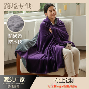 Cross-Border Waterproof Double-Layer Pet Flannel Blanket Amazon Best-Selling Wholesale Soft Waterproof Penetration Blanket