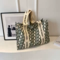 White with green