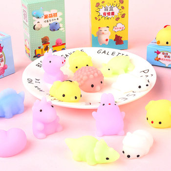Cute Pet Blind Box Tuanzi Animal Pinch Music Children's Creative Vent Decompression Toys Primary School Children's Gift Soft Rubber Toys