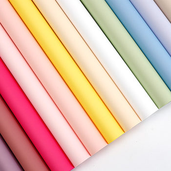 Special Thick 8.5 Silk High Set Morning Fog Matte Film Waterproof Dopamine Solid Color Paper Color Flower Shop Flower Packaging Material