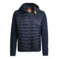 New spliced ​​navy blue down jacket
