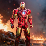 Подлинная модель Zhongdong Iron Man MK Marvel 10th Anniversary Edition 1906 года выпуска, модель Midas Iron Man ручной работы