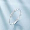 Mobius Ring Silver Bracelet Women's Silver Plated Bracelet Young 520 Mother's Day Gift for Girlfriends Fashion All-match