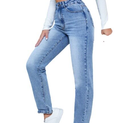 High Waisted Straight Leg Jeans for Women Trendy Design Casual Everyday Wear Wholesale Available