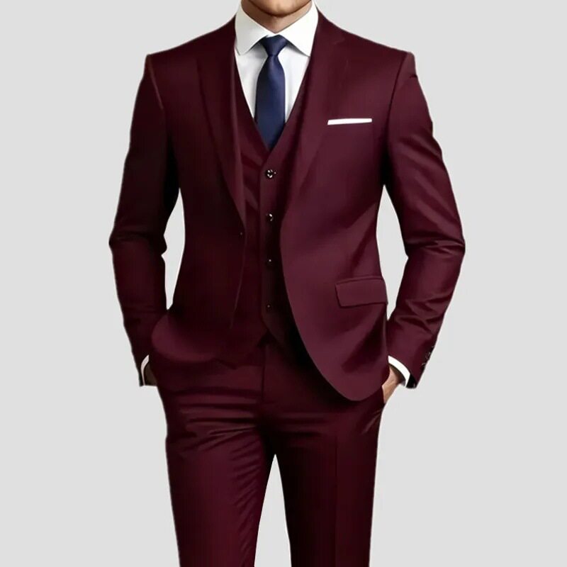 Elegant Men's Suit Slim Evening Suit