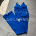 Bright blue vest and trousers suit