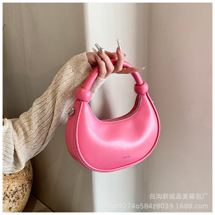 French Niche Elegant Handheld Small Bag Women's Bag New Trendy Fashion Shoulder Bag Foreign Style Crossbody Dumpling Bag 22 O1CN01jXgjZv2HKyDSWEFy8 !!2215913929133 0 cib