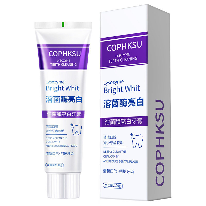 Lysozyme Whitening Toothpaste Cleans Oral Teeth Fresh Breath Probiotics Whitening Baking Soda Toothpaste Wholesale