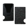 Carbon fiber--green forged carbon (clip style)