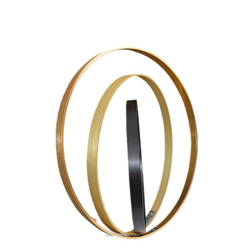 Aluminum Alloy Round Photo Frame Metal Oil Painting Decorative Picture Frame Cross-Stitch Glass Mirror Round Frame Home Modern Minimalist