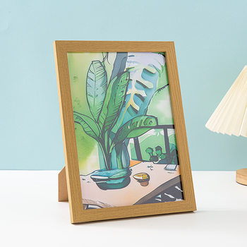 Sketch Poster Frame, Black Picture Frame, Self-Assembled Calligraphy and Painting Photo Puzzle Frame, One Thousand Pieces, Handmade