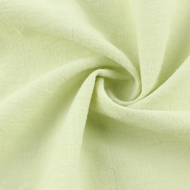 In Stock 120g Washed Slub Fabric, 100% Cotton Slub Fabric, Children's Clothing Shirt, Horse Face Skirt, Fashion Pure Cotton Fabric