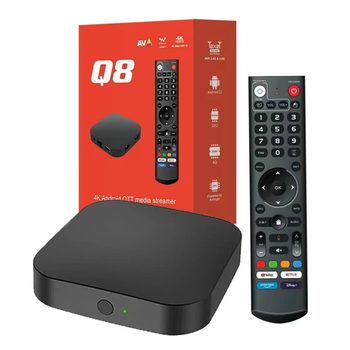 2025 cross-border Q8 Android set-top box S905Y4 4 32G Bluetooth dual-band 4K HD set-top box