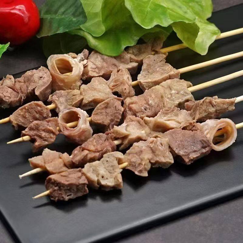 200 Skewers of Pork Lung for Spicy Hot Pot, Oden, Barbecue, Fried Tripe Skewers, Semi-Finished Commercial Barbecue Ingredients