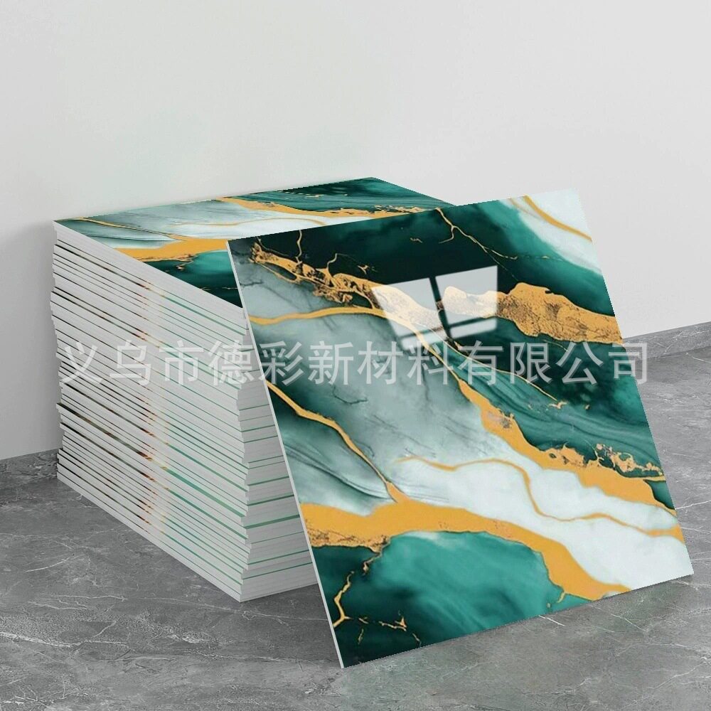 自粘防水仿瓷砖墙贴铝塑板翻新装饰遮丑大理石厨房墙面贴纸卫生间