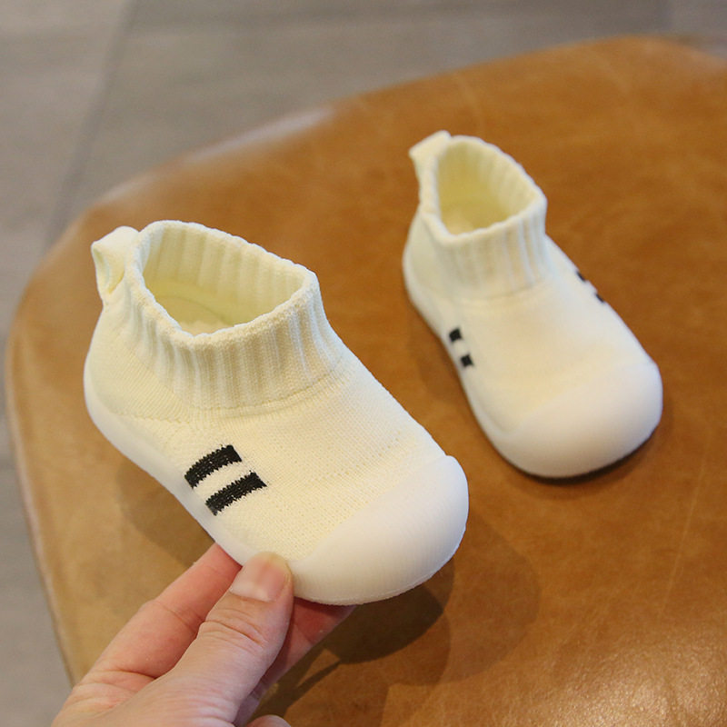 Spring and Autumn New Baby Soft Sole Toddler Shoes 0-1-2 Years Old Boys and Girls Indoor Floor Shoes Baby Shoes Socks Shoes
